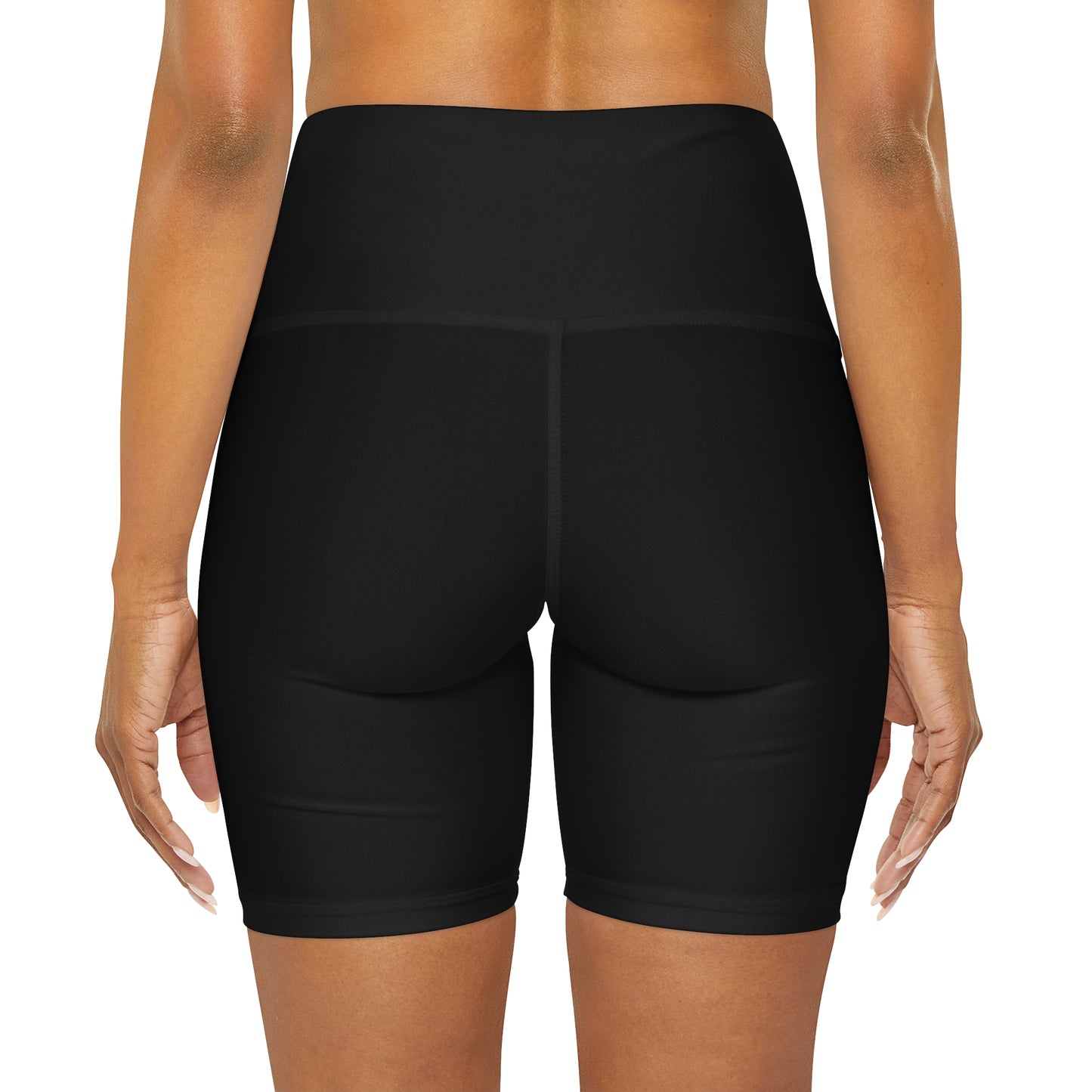 High Waisted Yoga Shorts (AOP)