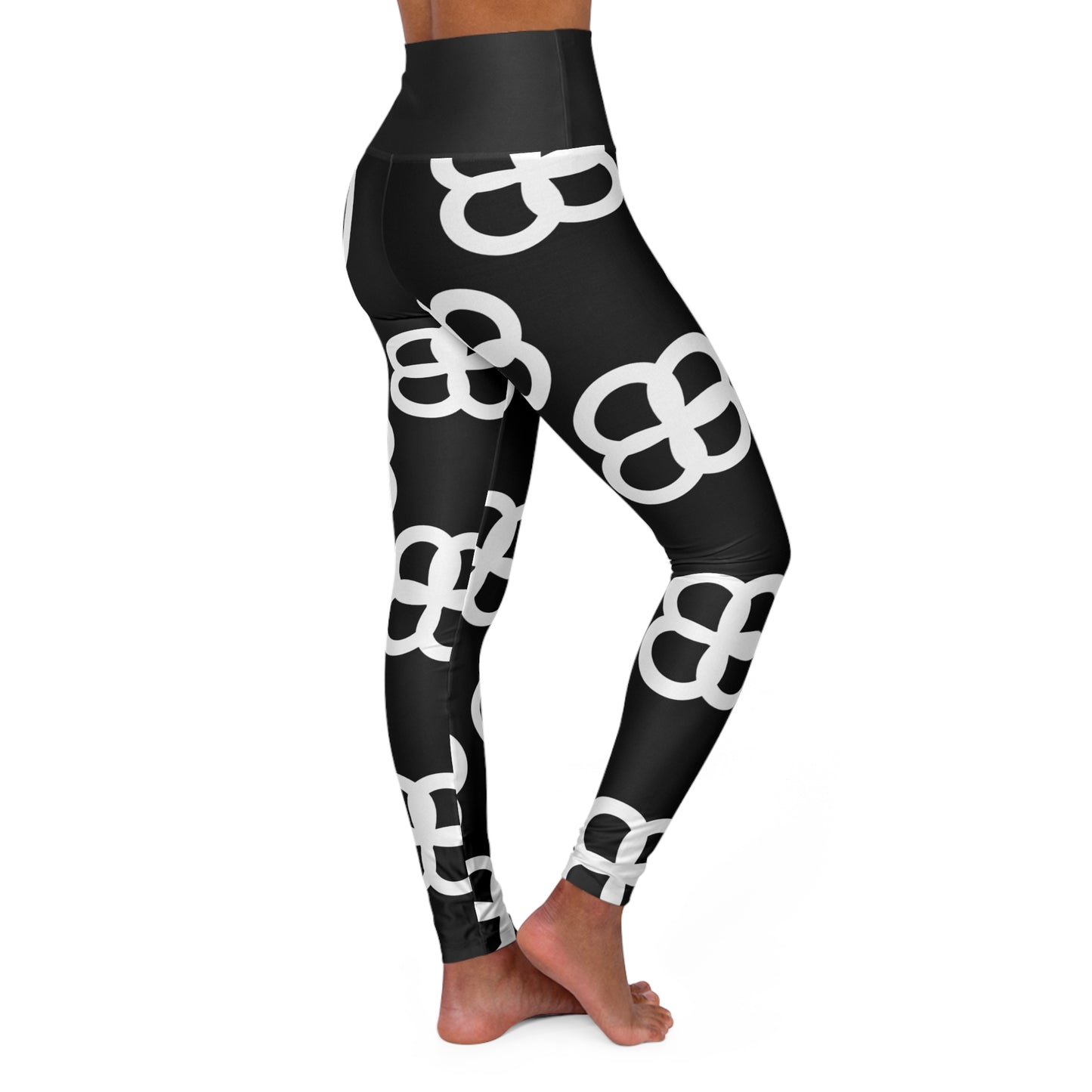 High Waisted Yoga Leggings (AOP)